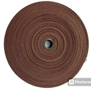 20 YARDS OF BROWN COTTON WEBBING